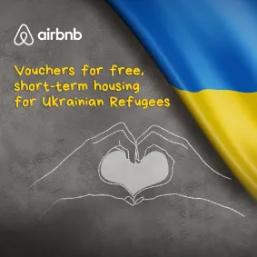 How Airbnb is providing Ukrainian refugees with free housing